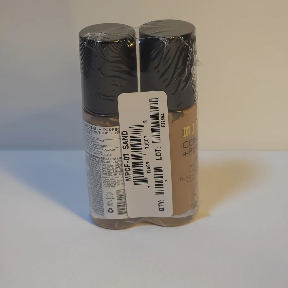 2 pack Milani Conceal + Perfect 2-in-1 Foundation & Concealer - 07 Sand - Picture 2 of 4